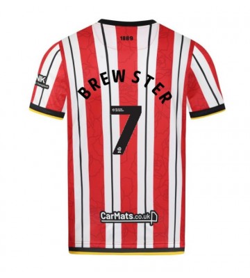 Sheffield United Rhian Brewster #7 Hemmatröja 2024-25 Kortärmad