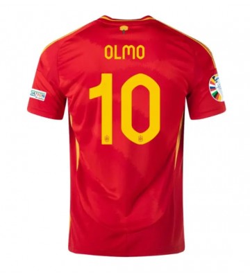 Spanien Dani Olmo #10 Hemmatröja EM 2024 Kortärmad