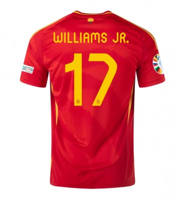 Spanien Nico Williams #17 Hemmatröja EM 2024 Kortärmad